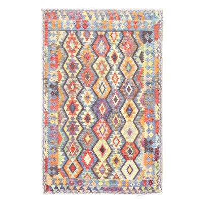 Tapis moderne à tissage large 2 pi x 3 pi