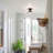 Hammered Water Glass Semi-Flush Mount