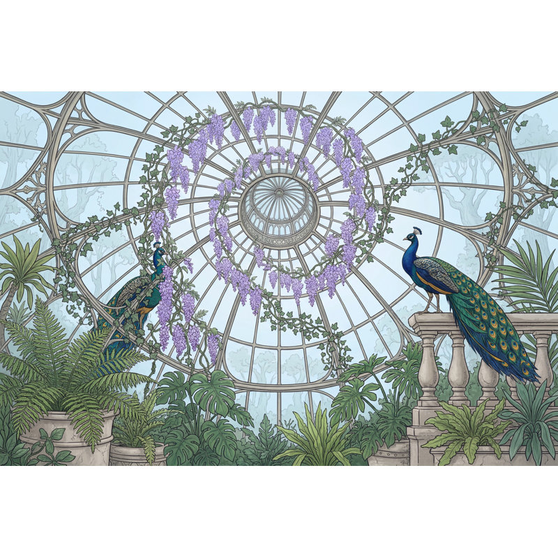 Décoration murale véranda amovible, 100 po x 96 po, Peler et coller