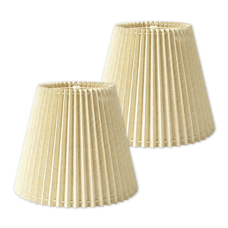 Abat-jour empire à assembler à faire soi-même, 10 x 17 x 14, coquille d'œuf en lin, paquet de 2, remplacement de l'abat-jour St Eiffel
