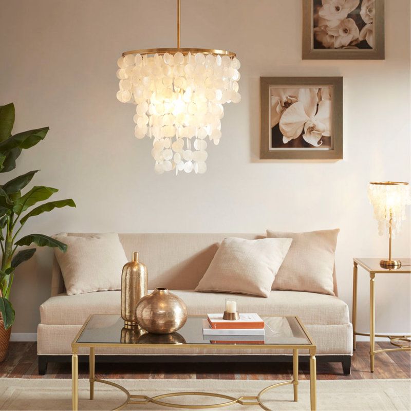 Layered Shell Chandelier Pendant Lights