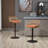 Swivel Dining Bar Stools Of 2, Orange, Adjustable Height With Footrest, Kitchen, Metal Base, 250Lb Capacity Modern Seat For Kitchen & Dining, Load-837263198