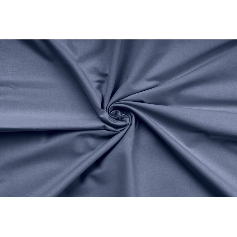 Premium 100% Cotton Ranforce Quilt Cover Set, Dark Blue | Includes 79 x 79 Duvet Cover & (2) 31.5 x 31.5 Pillowcases | 155 Thread Count, Button Closure | Soft, Durable, Machine Washable at 86°F, Ideal for Cozy Bedrooms
