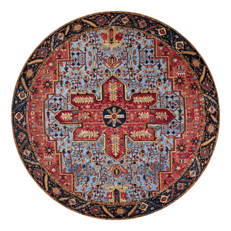 Tapis intérieur / extérieur traditionnel, Rond 10pi