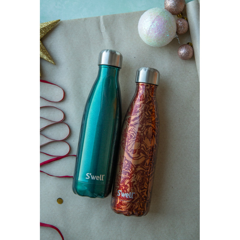 S'well Burgundy Swirl 500ml Vacuum Insulated Stainless Steel Water Bottle