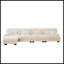 4-Seater Comfy Cloud Couch With Convertible Ottoman-1259858110