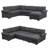 Nazlije Upholstered Pull-Out Sleeper Sectional Chaise with Storage-501392145