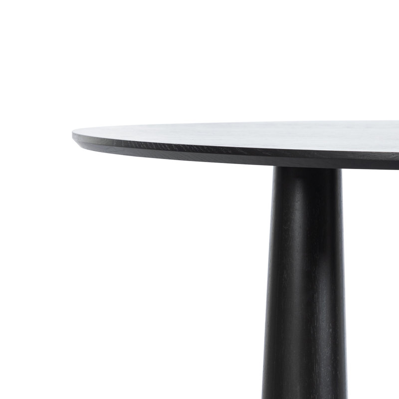 Table de salle à manger en bois, H 30 po x L 79 po x l 40 po, Noir, noir, noir, noir