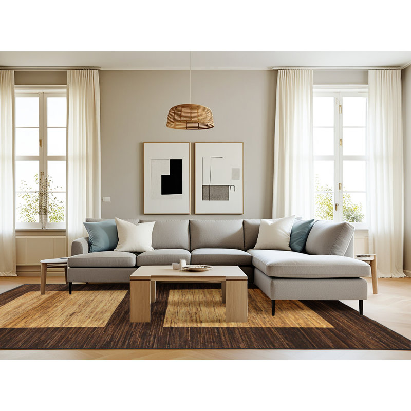 Abstract Indoor Rug, Rectangle 8' W x 12' L