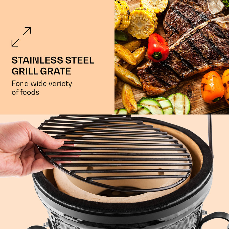 Klarstein Freestanding Gas Grill, Black