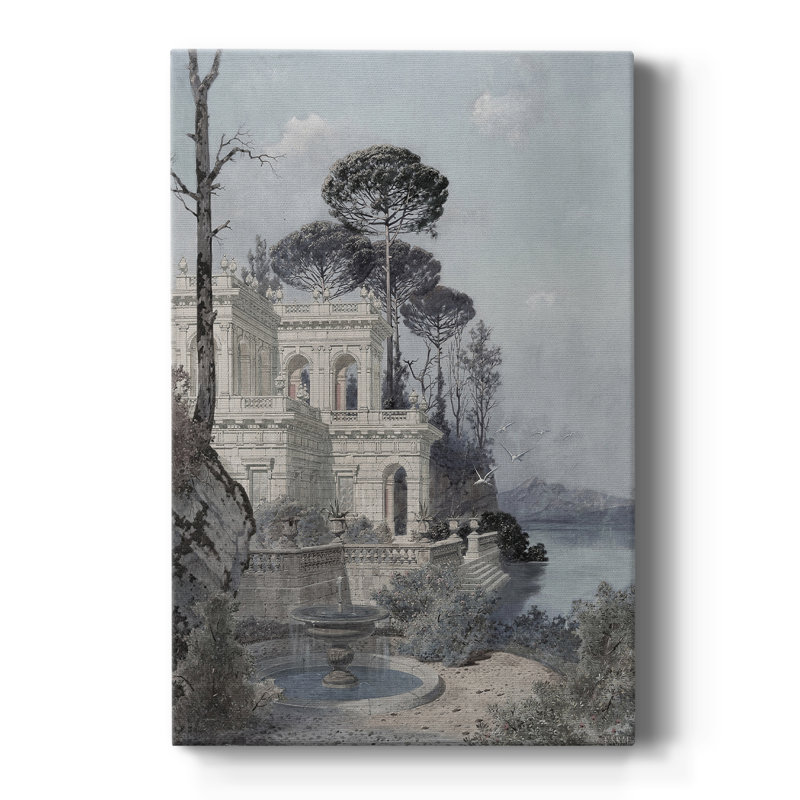 Paysage rétro CCVI - galerie Cavas, H 18 po x l 12 po