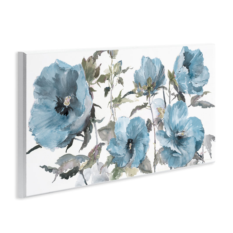  «Blue Poppies on White», art mural par Theresa Heidel