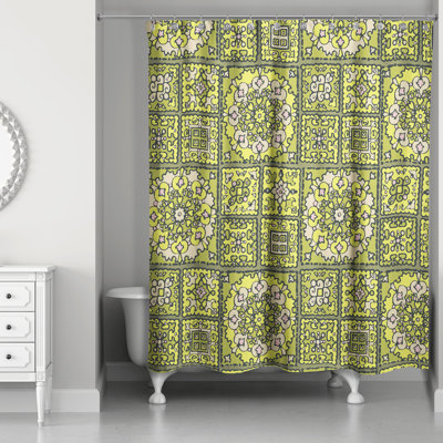 Rideau de douche simple patchwork Hanner
