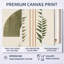 Art mural moderne orange et vert - formes modernes Mid-Century 2 pièces-867692689-867692693