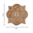 Handwoven Jute Mat With Round Pattern