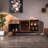 Nordic style glass display case Modern sideboard