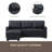 Upholstered Pull Out Sectional Sofa With Chaise-1997113481