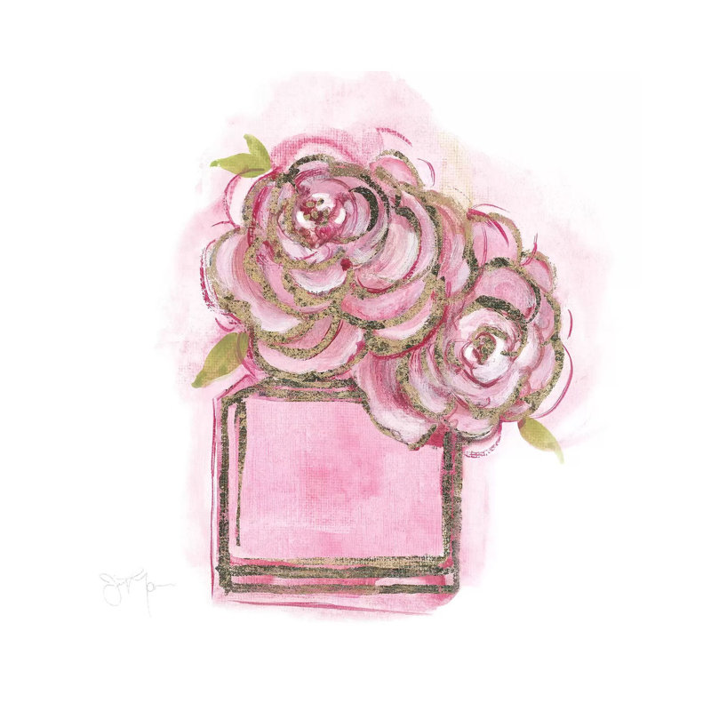 Golden Perfume II - Print on Canvas, Wrapped Canvas, 30.48 cm H x 30.48 cm W