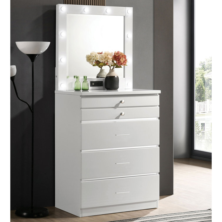 Drawer/Dresser/Storage Cabinet Organizer with 8 Drawers Latitude Run Finish: White