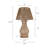 23.6" Height Rattan Table Lamp