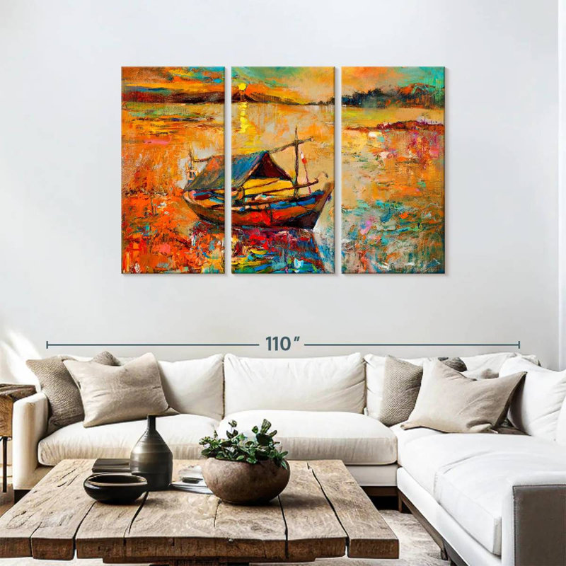 Senne Boat, 48" H x 74" W