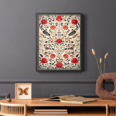 WM MORRIS Series CCCVIII  -Premium Framed Print -Ready to Hang - No Nails Required