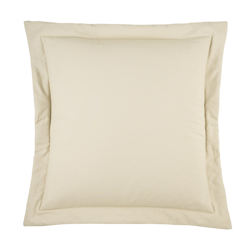 Taie décorative européenne en coton Verona II, Tanné