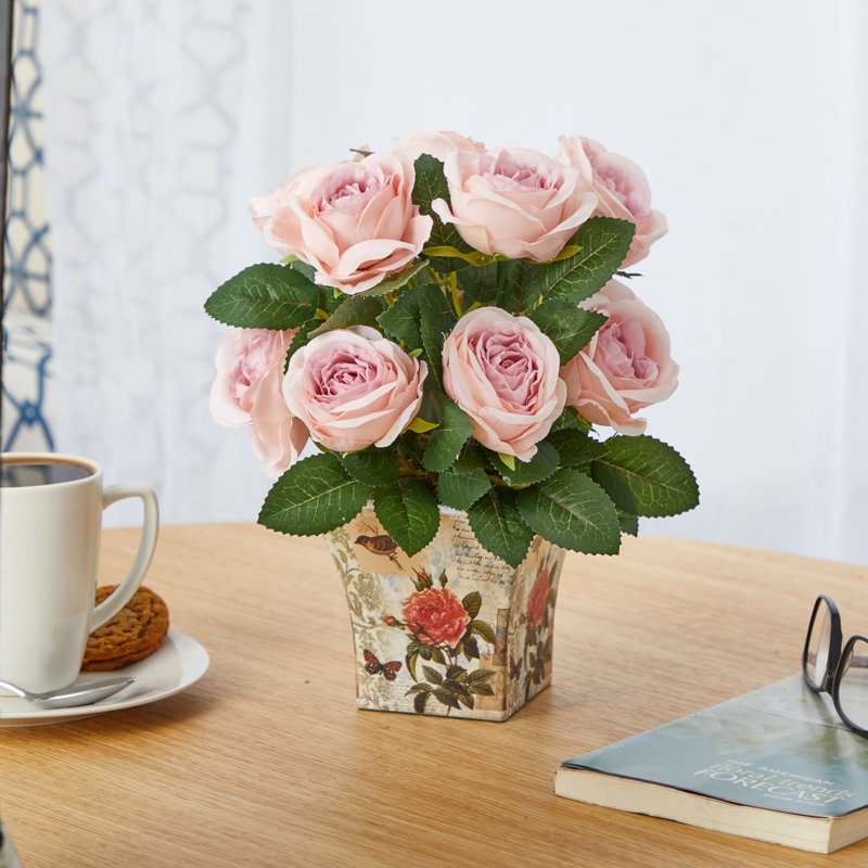 Arrangements floraux roses et centres de table en vase, Rose