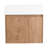 Bathroom Cabinet With Sink - Construction, Imitative Oak Hue Vanity Resin, Float Mount, Shade-402003028-402003031