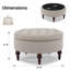 Repose-pieds de rangement rembourré en lin Ellersick-1246906377