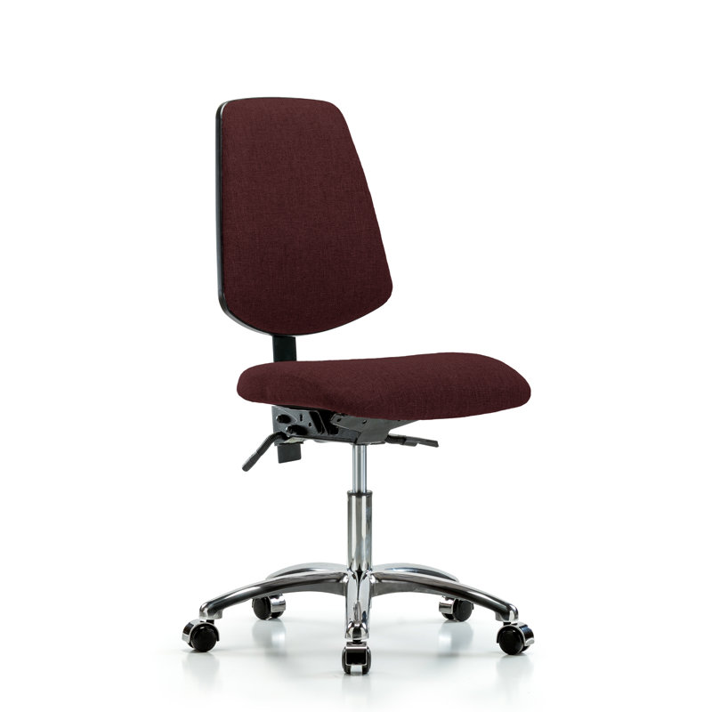 Chaise de travail Allegro, Bourgogne, Roulettes, Non inclus