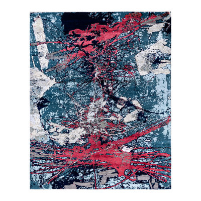 Overdyed One-of-a-Kind 8' 2" X 10' 1" Hand Knotted Area Rug