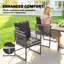 Steel Patio Dining Set Table,