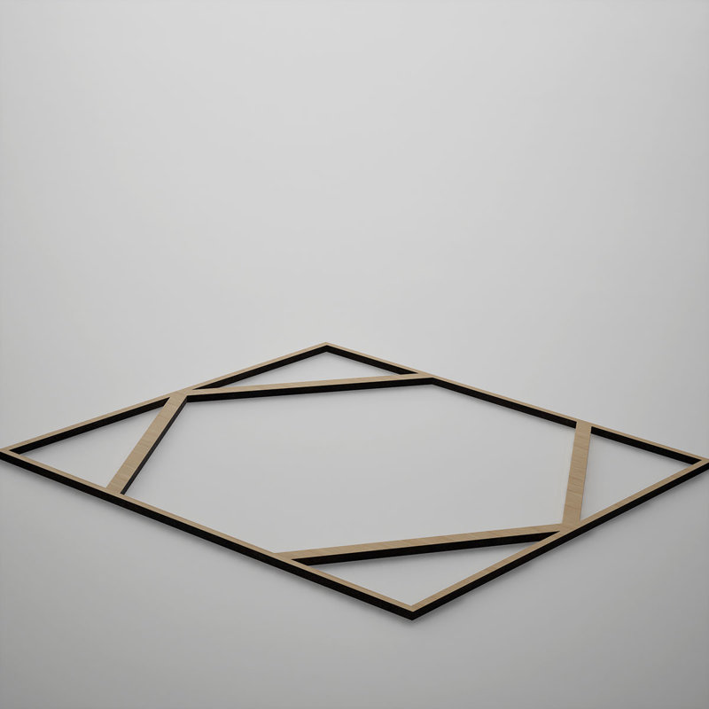 Panneaux muraux décoratifs en bois Fraser, moyen, l 15 3/8 po x H 15 3/8 po x T 3/8 po, chêne blanc