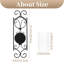 Appliques murales de bougie - ensemble de 2 bougeoirs noirs pour pilier