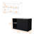 Rectangular Kitchen Island In Black And Grey, Facilitate Cooking Storage With Ample Space