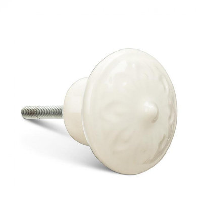 Ivory Embossed Design Knob