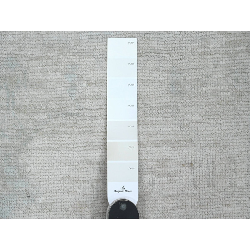 Tapis de couloir 100% laine en laine noué à la main 2 pi 7 po x 7 pi 9 po Angora