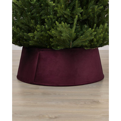 Burgundy Velvet Tree Skirt, 70cm