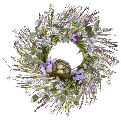 Handcrafted Faux Plastic 25'' Wreath