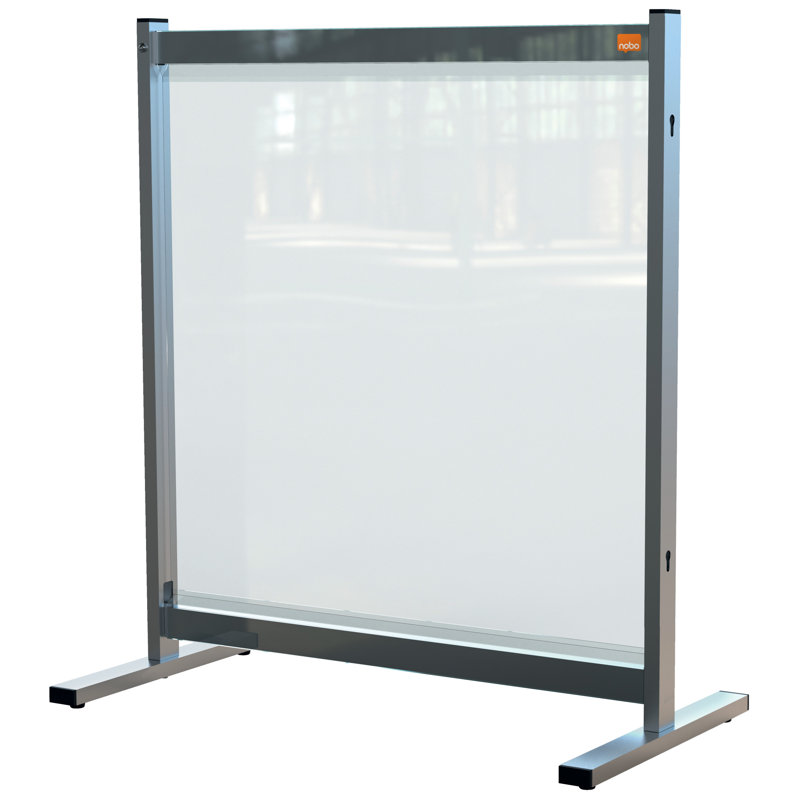 Amburgey Clear Desk Dividers, 86cm H x 147cm W x 41cm D