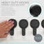 Crochet mural pour serviettes Gel-Suction Power