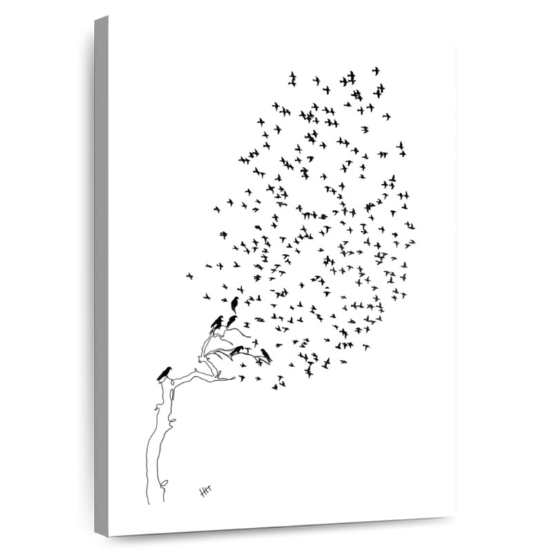 Brampt Birds Fly Away, 51" H x 34" W