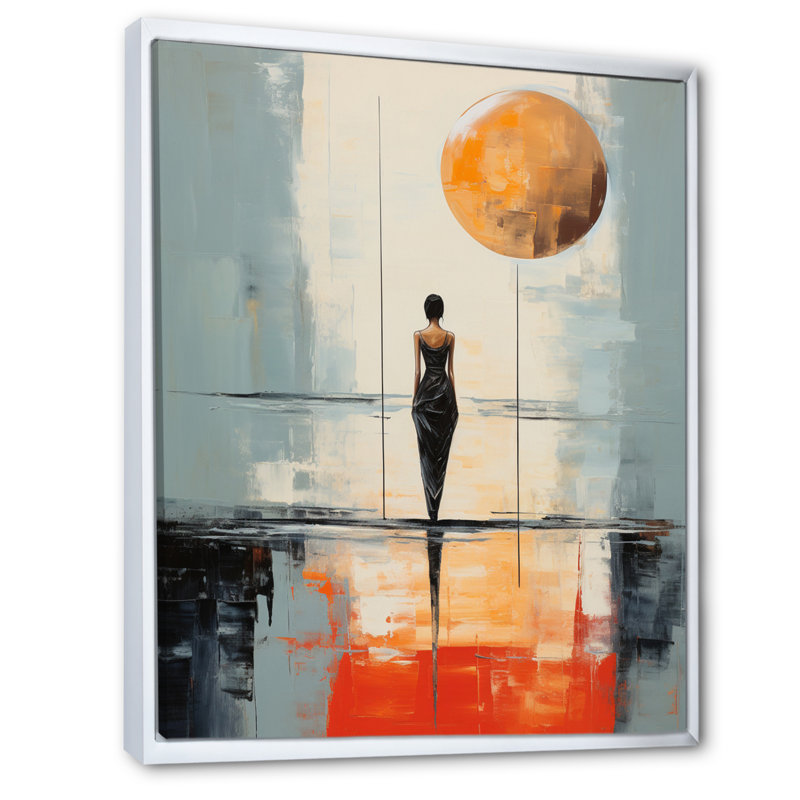 «Minimalisme Yoga Inner Balance II», reproduction d'art sur toile, H 32 po x l 16 po x P 1 po, Blanc