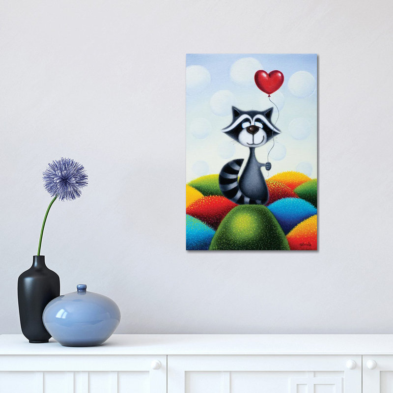 Choose Happy by Gabriela Elgaafary - Wrapped Canvas Print, 30.48 cm H x 45.72 cm W