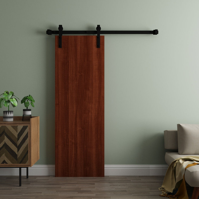 Porte de grange moderne - ESSENTIEL 8001 - Ensemble de quincaillerie lourde pour rail de 8 pi - Portes intérieures à panneau solide