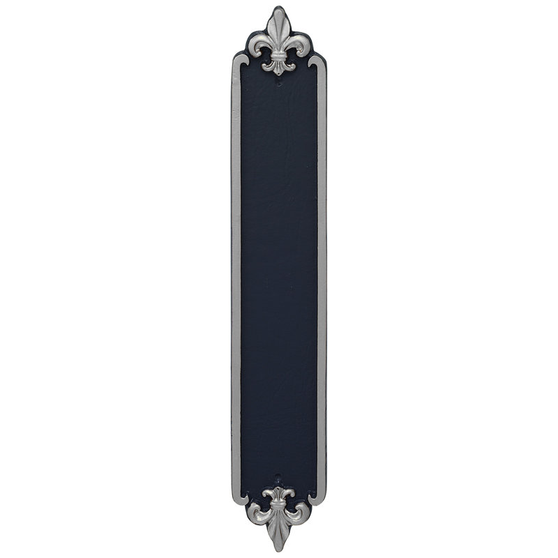 Rectangle Wall Plaque, Yes, Navy / Silver