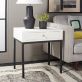 Joanna Solid Wood End Table with Storage