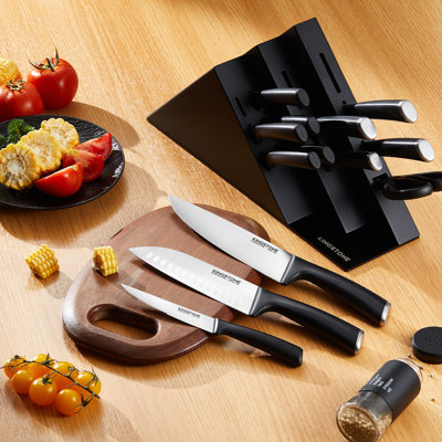 14-piece Knife Block Set, High-carbon Stainless Steel Knives