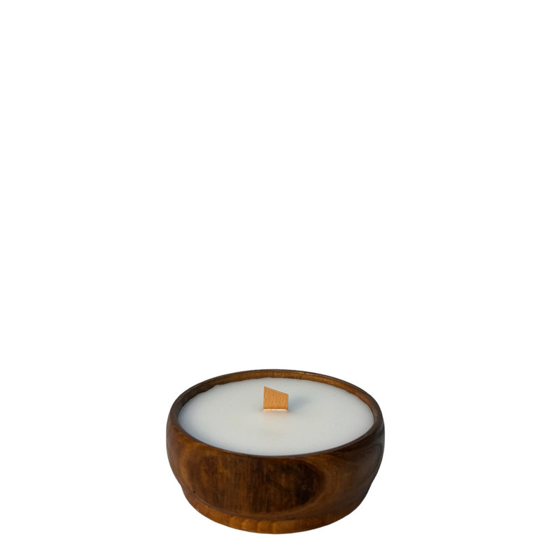 Wood Tabletop Candlestick
